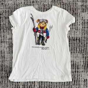 Polo by Ralph Lauren |  White Ski Bear Graphic Tee